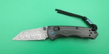 Benchmade Full Immunity Gold Class Damascus Carbon Fiber Folding Pocket Knife