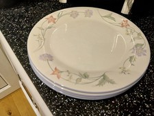 ROYAL DOULTON SUMMER CARNIVAL DINNER PLATES  X 4