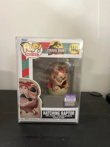 Funko Pop Jurassic Park #1442 Hatching Raptor, 2023 Summer Convention Exclusive