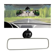 9.8'' Car Rear View Mirror with Suction Cup - Anti Glare Adjustable Auto Inte...