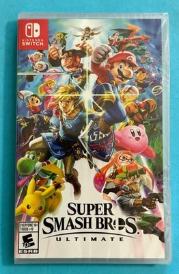 Super Smash Bros Ultimate Nintendo Switch   USA - New/Sealed/Case Bend/Scuff