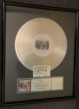 Traveling Wilburys RIAA Platinum Sales Award Plaque Framed Display WCGQ Georgia 