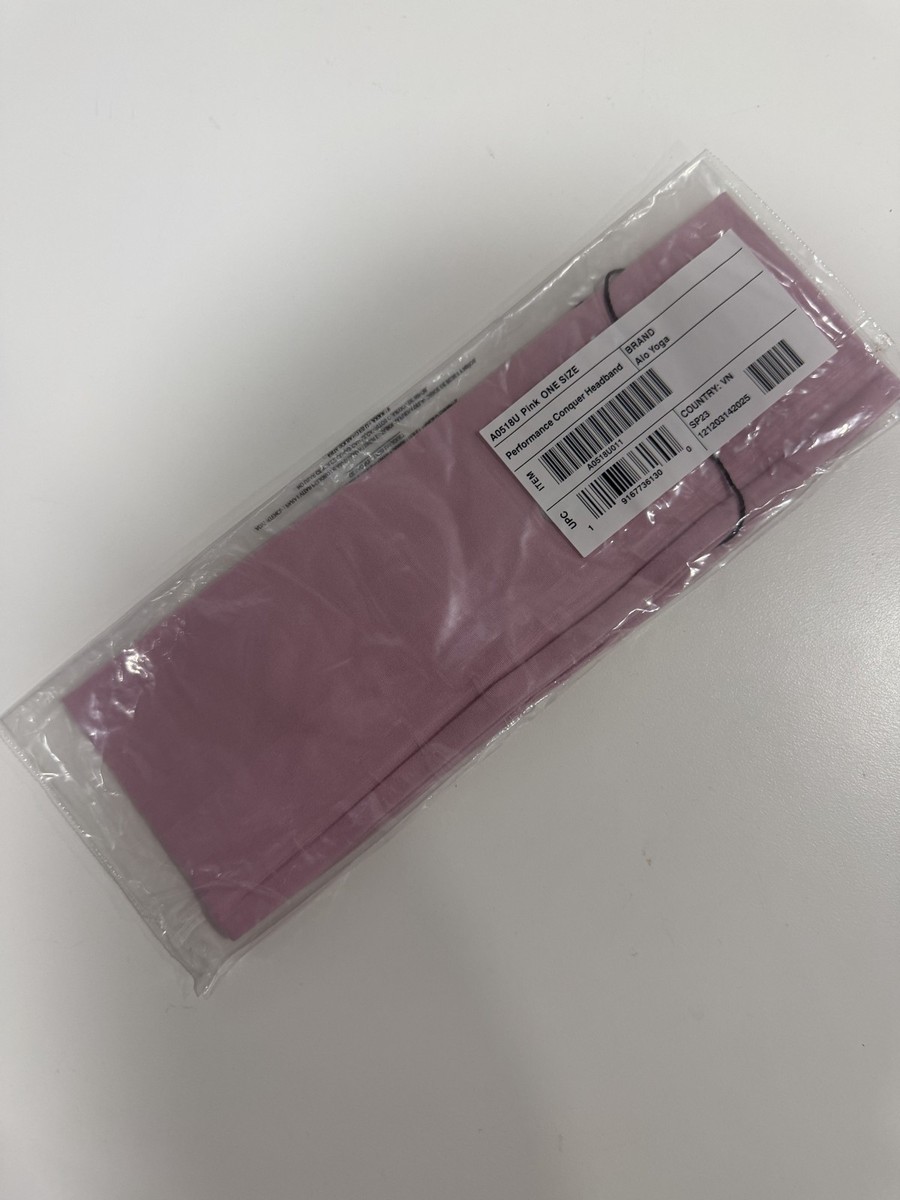 NWT Alo Yoga Pink Performance Conquer Headband Airlift  display picture 1