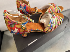 Dance and Sway Women Multicolor Ballroom/Latin Dance Shoes Cuban Heel 2899 
