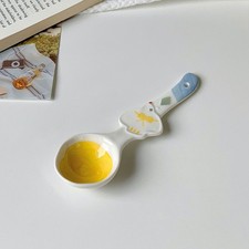Cute Underglaze Ceramic Spoon INS Long Handle Perfect For Home Dessert Yogur _wo