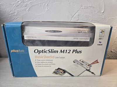 NEW OPEN BOX  Plustek OpticSlim M12 Plus Color Scanner J124