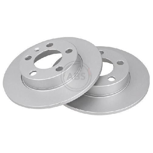 2X Bremsscheibe Hinten FüR Audi A1 8X GBA GBH 2.0 10 Bis 26 A.B.S. Dada Cfhb-image