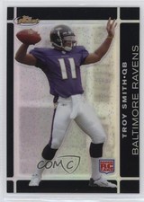 2007 Topps Finest Rookie Black Refractor 48/99 Troy Smith #106 7v7