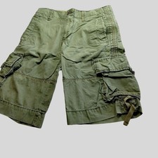 Old Navy Surplus Green Cargo Shorts Youth Size 10 Cotton Multiple Pockets