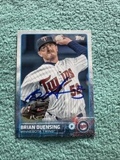 2015 Topps #330 Brian Duensing IP Signed Minnesota Twins