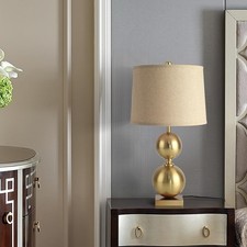 24.8" Gold Tall Table Lamp, Contemporary Table Lamps Single for Living Room, ...