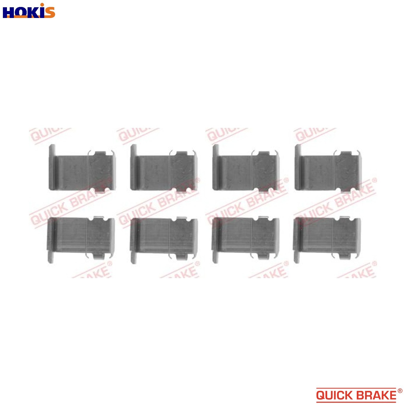 BRAKE PAD FITTING KIT 109-1162 QUICK BRAKE for MITSUBISHI DAIHATSU - Image 4