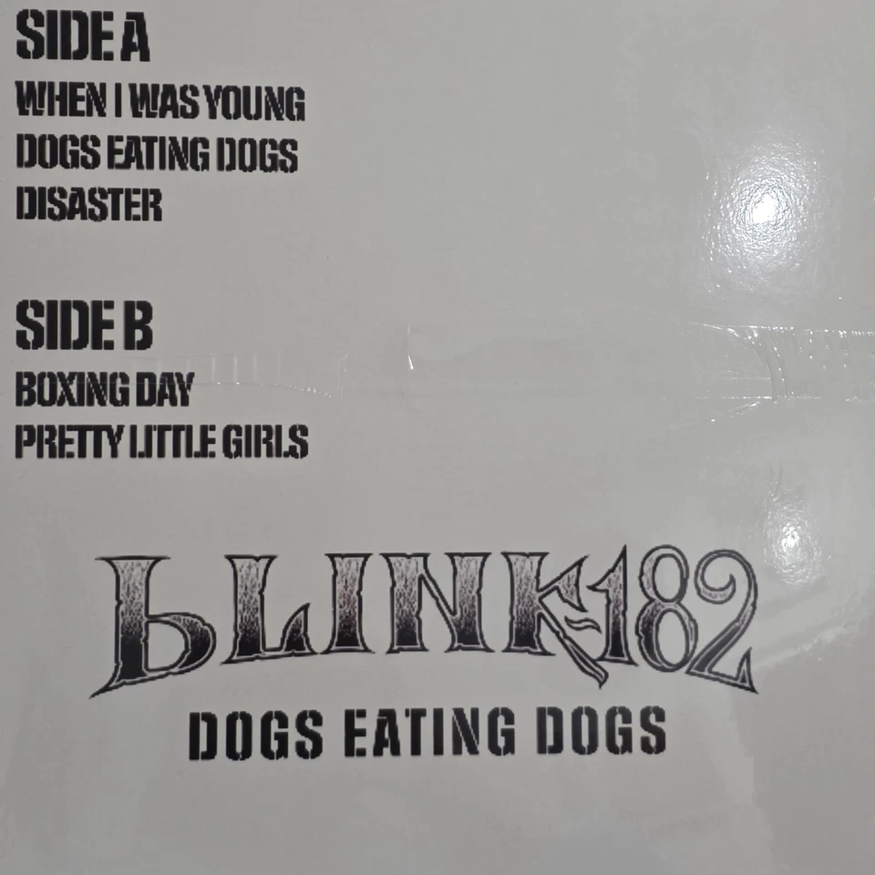 BLINK 182 - DOGS EATING DOGS VINYL RECORD - Image 2 of 2