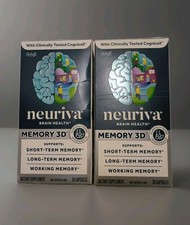 Lot Of 2 Neuriva Memory 3D Brain Health 30 Capsules Exp 9/27   NEW  