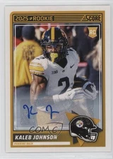 2025 Score Rookies Signatures Kaleb Johnson #12 Auto RC