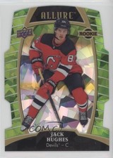 2019-20 Upper Deck Allure Rookies Green Quartz 57/99 Jack Hughes #100 0i6