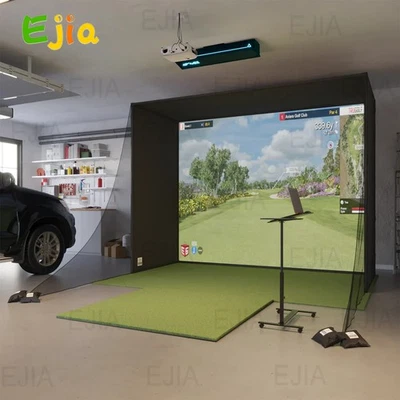 Hot Golf Simulator Gehäuse Outdoor Golf Simulator Gehäuse Käfig Zelt mit Bildschirm - Bild 1 von 4