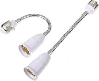 E27 Flexible Light Socket Extender/Adjustable Bulb Extender for Home Light Fi...