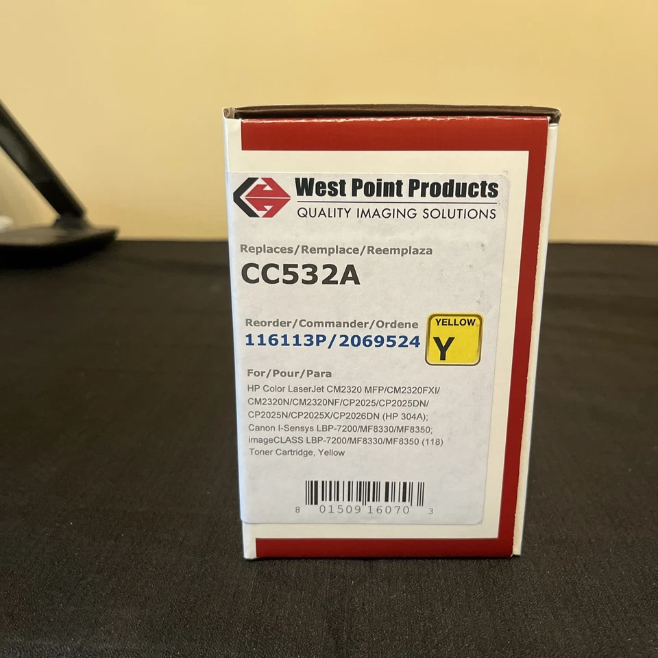 Toner Cartridge Alternative Replacement for HP Color Laser Canon I Sensys Yellow - Image 2 of 2