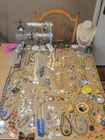 Lot of 320 pieces Total All Wearable Vintage to modern Costume Jewelry