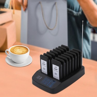 Restaurant-Pager-System,Pager-Rufsystem drahtloses 16 Gäste-Pager für Restaurant