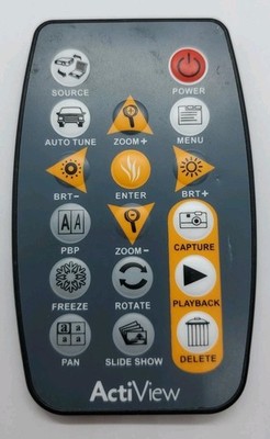 Original Promethean ActiView Projector Document Camera Remote Control