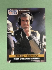 Jim Mora 1991 Pro Set New Orleans Saints #243 BB855