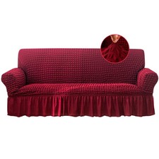 Stretch Sofa Slipcover Easy Fitted Sofa Couch Cover with Skirt, Durable Washa...