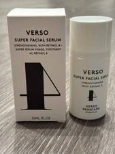 VERSO Super Facial SERUM With Retinol 8, Full Size 30 ml/ 1 oz new