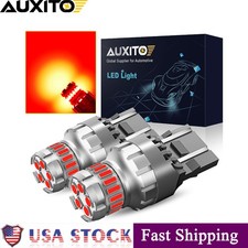 AUXITO 7443 7444 7440 7441 LED Bulbs Brake Stop Light Red Super Bright Lamp 2pcs