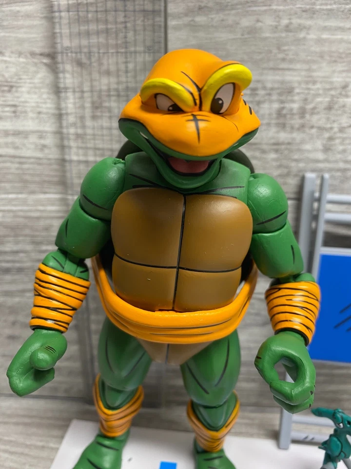 NECA Teenage Mutant Ninja Turtles Stump Wrestling Archie Comics MICHELANGELO - Image 2 of 3