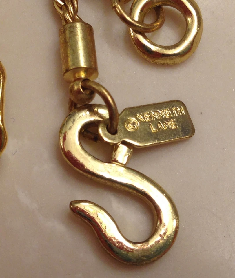 Kenneth Jay Lane KJL DESCONTINUADO Flor Púrpura Jardín Fiesta Colgante Collar Foto 2 de 3