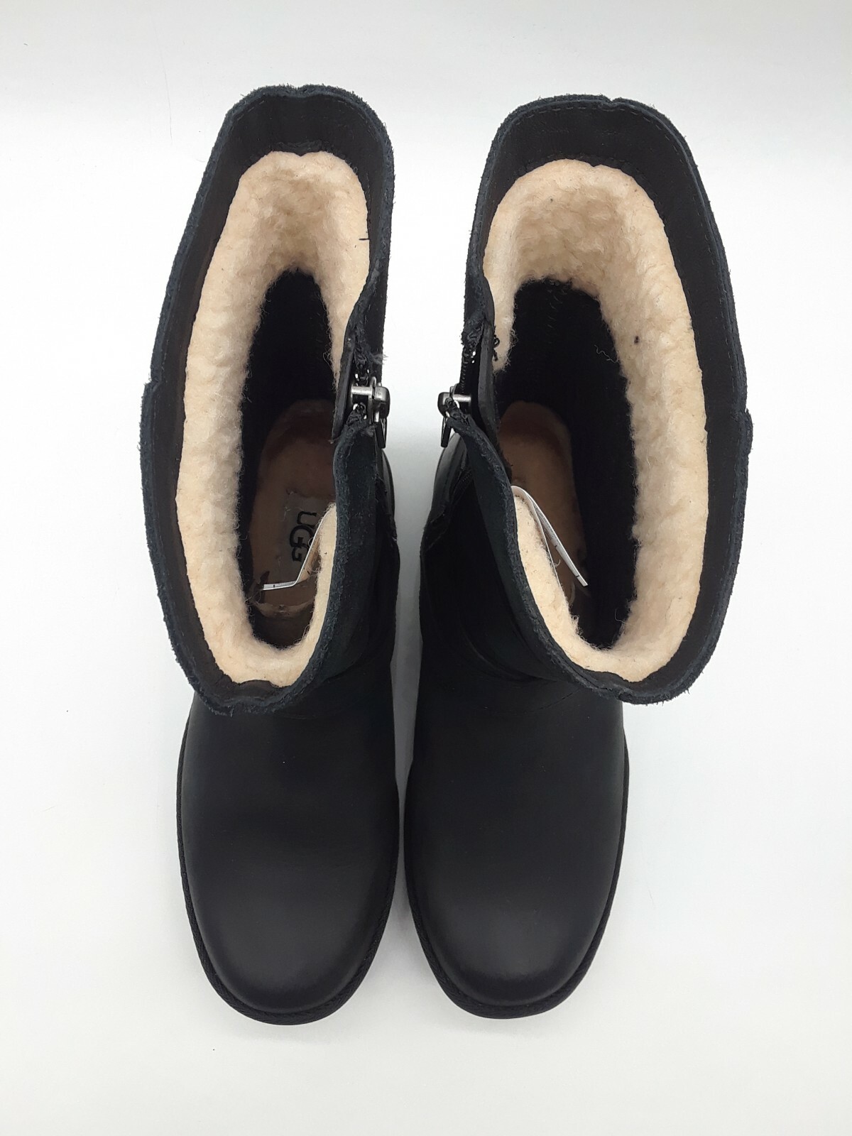 UGG Women's Lorna Waterproof Leather BOOTS 1095155 Black Size 7 for