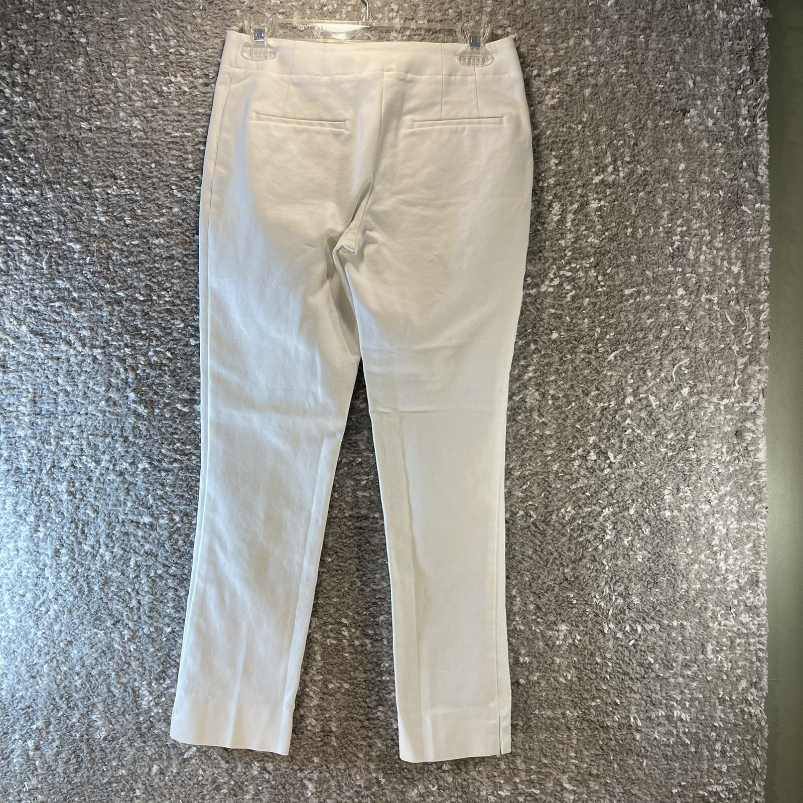 CHICOS Women's Size 00 White Soft Dress Pants Cotton Blend 26” Inseam. |  eBay