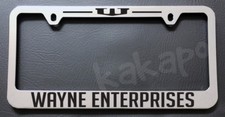 Wayne Enterprises Batman Dark Knight Fans Chrome License Plate Frame Wayne Enterprises Batman Dark Knight Fans Chrome License Plate Frame