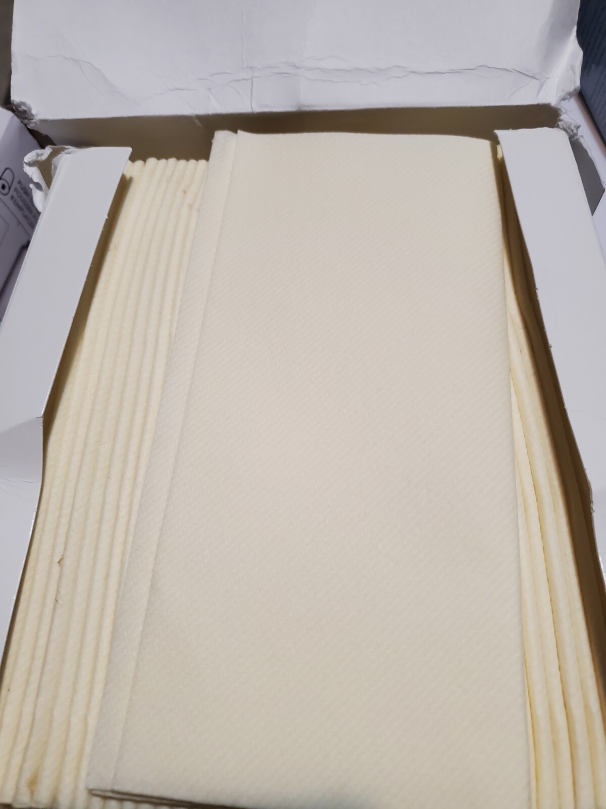 Ivory Napkins Linen Cloth Like Paper Dinner Napkins eBay