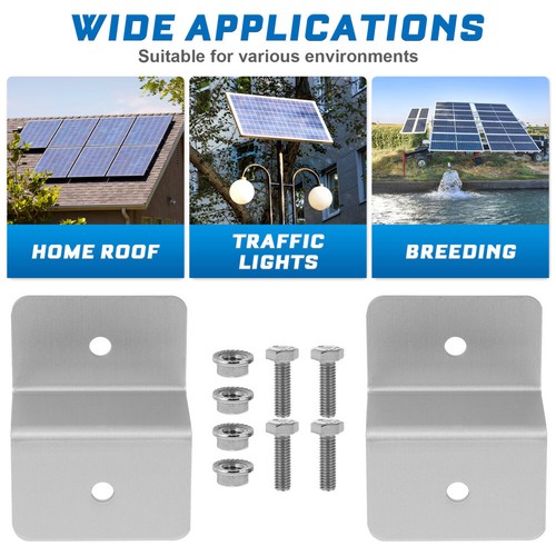 4Pc Solar Panel Mounting Bracket for RV Boat Roof Wall and Off Gird Roof UK - Picture 8 of 12