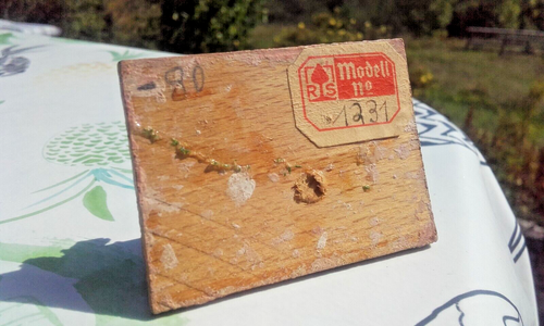 ALTES RS MODELL 1231 DR. SPITALER CREGLINGEN FELD BRUNNEN DIORAMA HOLZ CA. 1949 - Bild 4 von 5