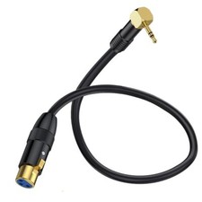 Right Angle 90Degree 3.5mm to XLR Microphone Cable XLR to 3.5mm Jack Cable 1/...