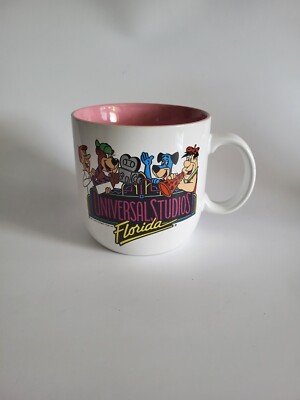 Universal Studios Florida Vintage Coffee Mug Pink Inside KWC Japan 1990 Rare