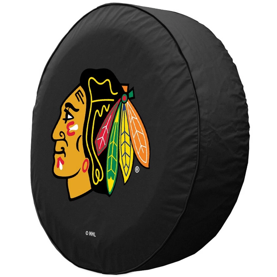 Chicago Tire Cover w/ Blackhawks Logo - Image 2 of 3