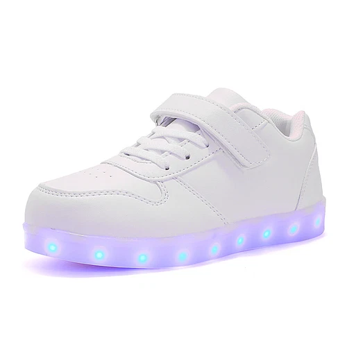 Boys Girls Kids Led Light Up Shoes Luminous Flashing Trainers Sneakers Gift UK - Picture 4 of 15