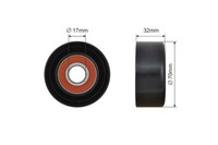 NTY Spannrolle Keilrippenriemen FÜR Toyota Avensis Avensis Verso Camry High