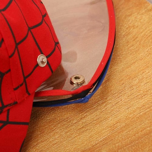 Saliva Protective Spider man Kitty Baseball Cap Kid Detachable Face Shield Hat - Picture 4 of 17