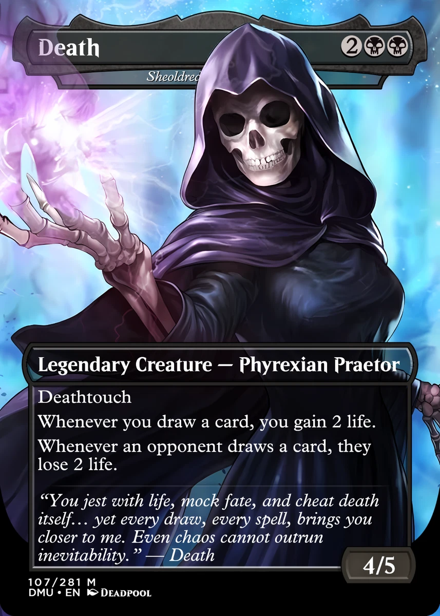 sticker card mtg Amazon.com: Magic the Gathering Secret Lair x Marvel's Deadpool (Foil) :  Toys & Games main image 1