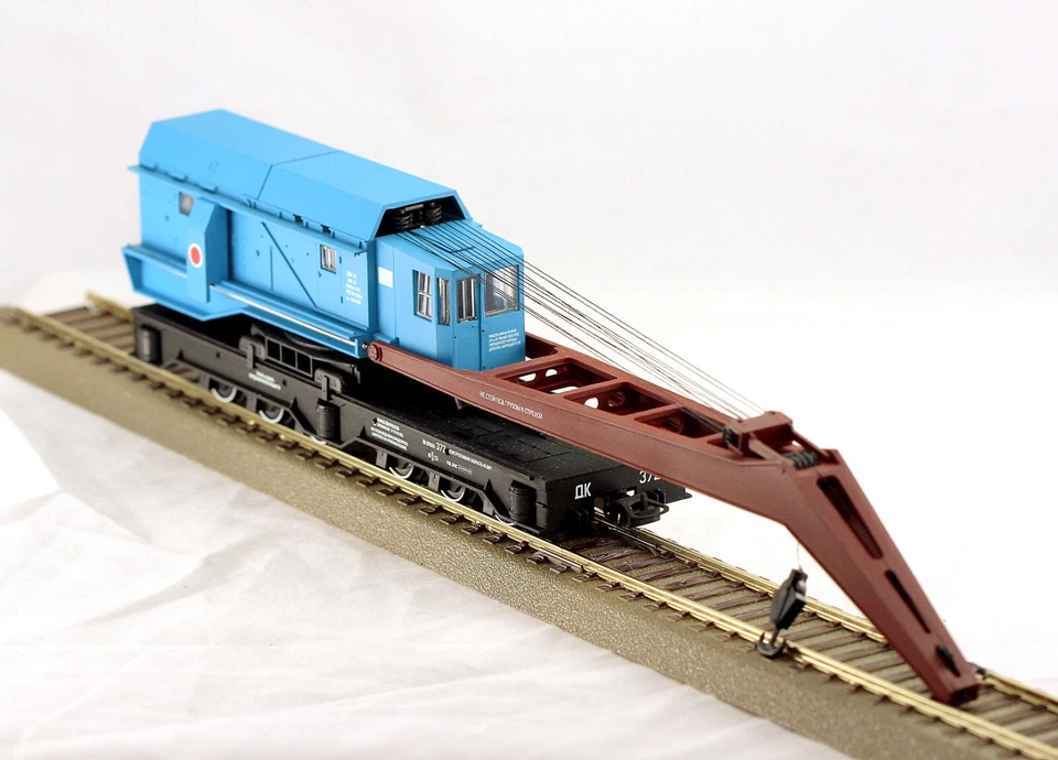 1/87 HO scale handbuilt heavy railroad crane EDK-25 SZD USSR CCCP - Image 3 of 4