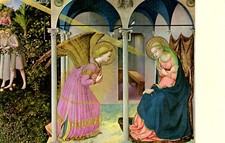 Annunciation Fray Angelico Prado Museum Madrid Spain Postcard