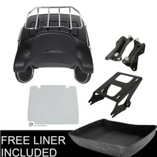 King Trunk Backrest Speakers Mount Rack Fit For Harley Touring 2014-2026 2025