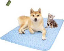 MICROCOSMOS Summer Pet Cooling Mat  Sleeping Pad, Blue, XL-40" x 28"