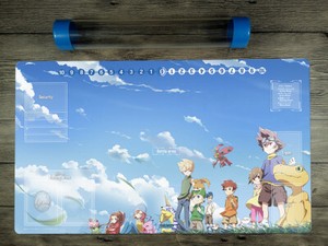 Digimon Trading Card Game Playmat With Dtcg Card Zones Free High Quality Tube Ebay